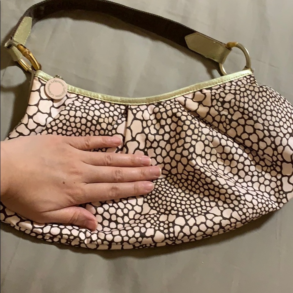 Pink Python Print Cloth Mini Handbag - image 6